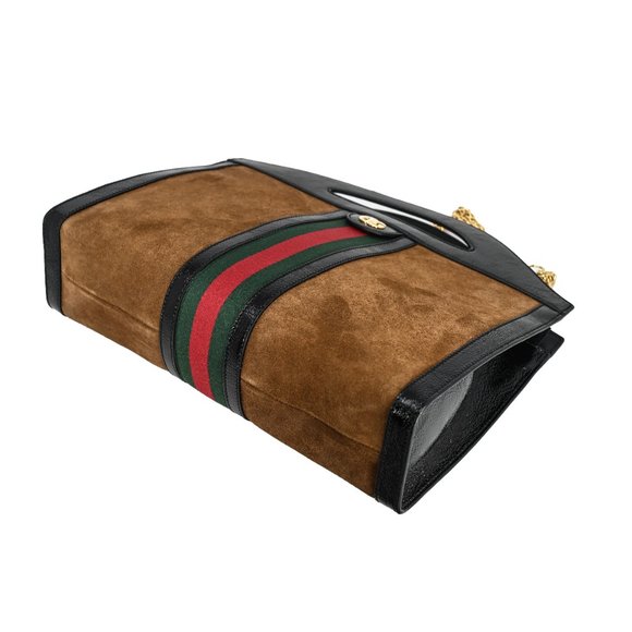 Gucci Ophidia Cut Out Suede & Leather Top Handle/ Shoulder - Picture 5 of 10